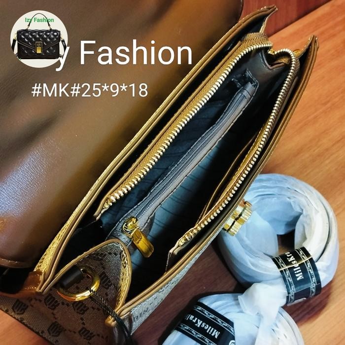 STOK TERBATAS  TAS IMPORT WANITA TERBARU, KULIT TIMBUL, PREMIUM, LOGO PRINT #MK# TERJANGKAU