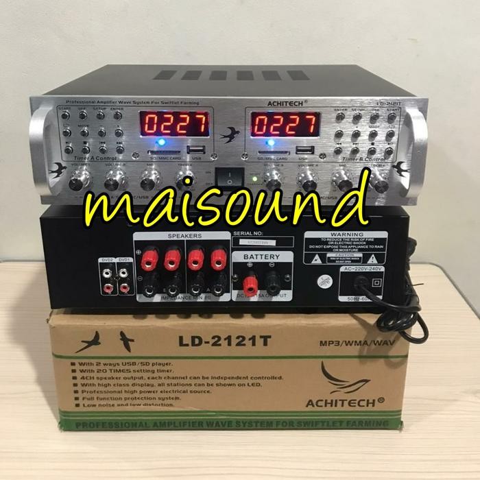 Gercep Ampli Walet Achitech Ld 2121T Amplifier Ld 2121T Ld 2121 T 2 Player Terlariss 