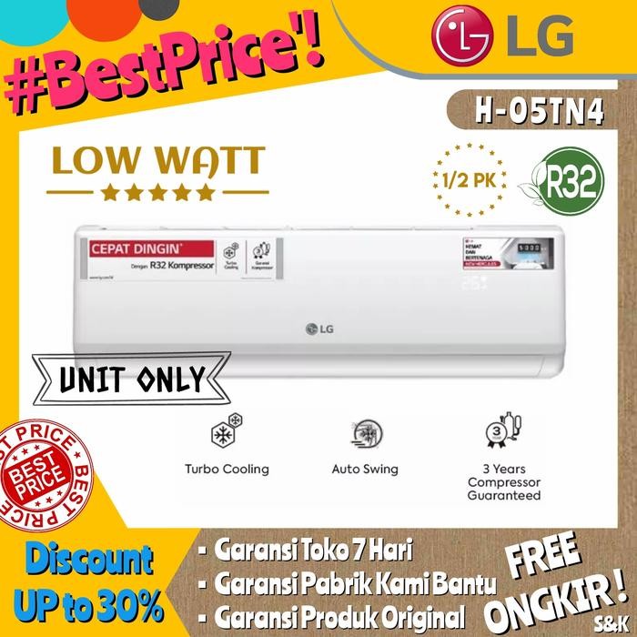 q863- Ac 1/2Pk Lg Ho05Tn4 Ac Lg 1/2Pk Ho-05Tn4 Low 370 Watt Garansi 3 Tahun