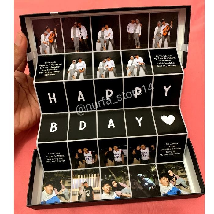 Memory Box Kado Ulang Tahun Anniversary Wisuda Dll Photobox Premium Glossy 30 Feed Full Print Bebas