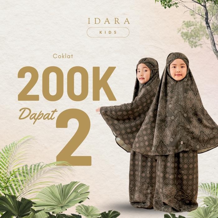 DISKON Prayer set Idara Kid's - Seradia x Fitrop sudah termasuk Sajadah muka READY STOCK