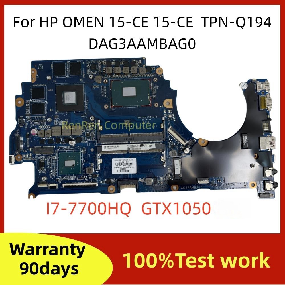 Casing Laptop DAG3AAMBAG0 G3AA For HP OMEN 15-CE 15-CE TPN-Q194 Laptop Motherboard DDR4 I5 I7 CPU GT