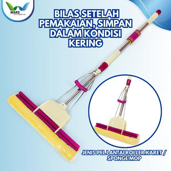 WARS Alat Pel Pembersih Lantai Peras Tarik Busa Spons