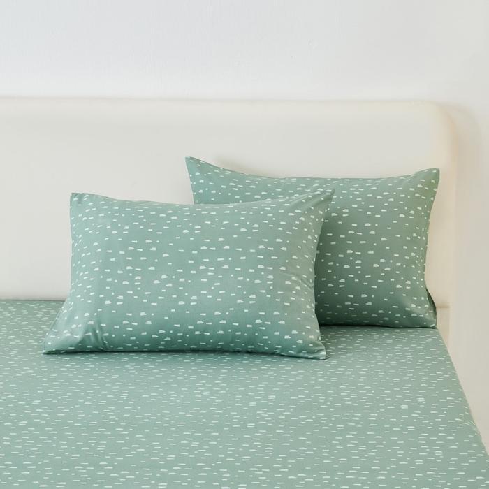 Informa Set Seprai Microfiber Devon - Hijau King Queen Single 180X200 160X200 120X200 Sprei Seprei