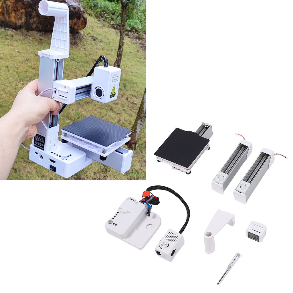 Terbaik Portable 3D Printer Mini Compact with Removable Build Plate for PLA TPU Filament 0.4mm Nozzl