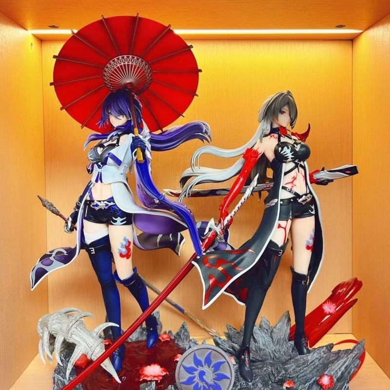 30cm Honkai Star Rail Raiden Bosenmori Mei Acheron Anime Game Figure GK Beauty Girl Statue Action