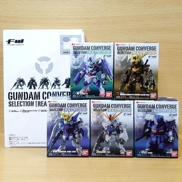 HOT SALE FW GUNDAM CONVERGE [REAL TYPE COLOR] WING EW 00 QANT BANSHEE F91 XEKU TERMURAH