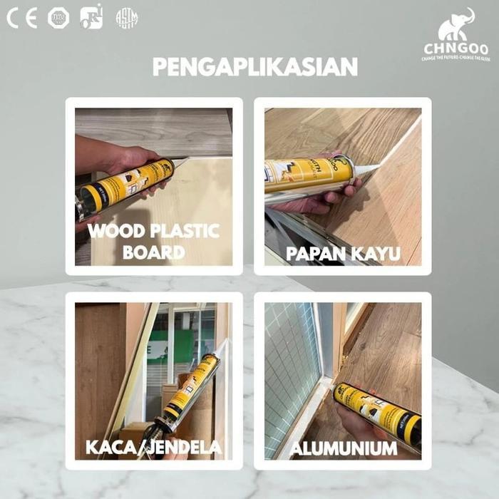Premium Lem Sealant Botol / Lem Botol / Lem Kayu / Lem Batu / Wall Panel / Kaca / Almunium/ Kayu /
