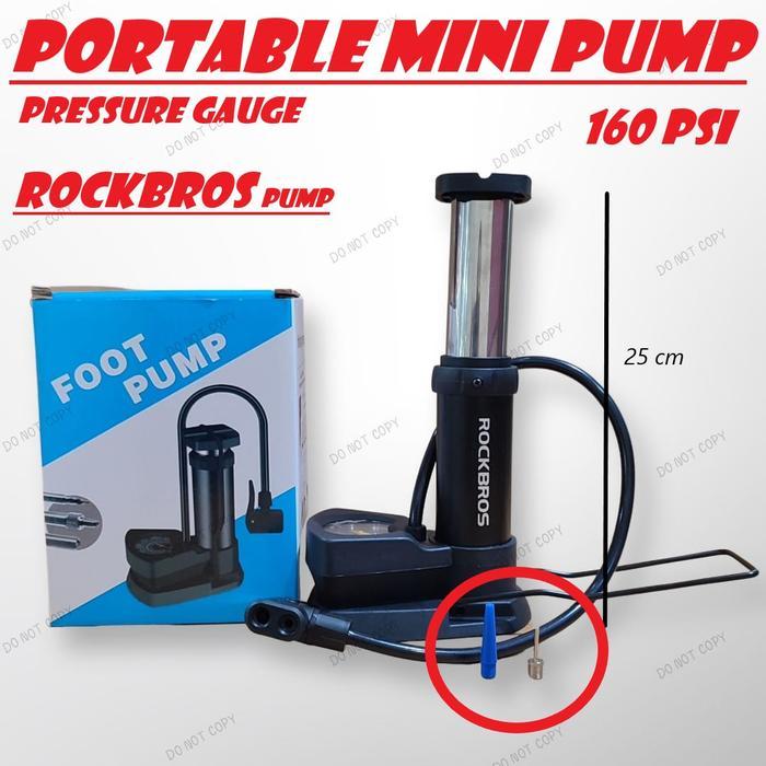 Pompa Kaki Pompa Injak Mini Portable Untuk Ban Motor Sepeda Bola