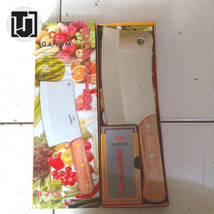 Pisau Golok Besar Stainlis Steel Gagang Kayu Tajam/Golok Luji
