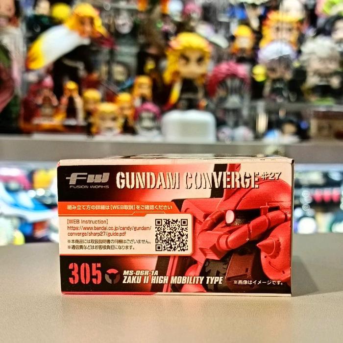 HOT SALE BANDAI FW CONVERGE GUNDAM CHAR ZAKU II MS-06R #27 TERMURAH