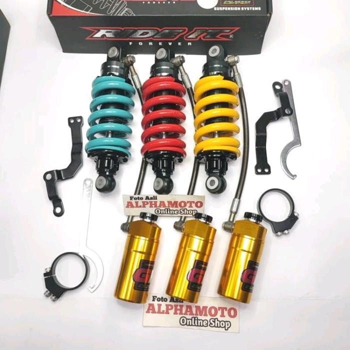monoshock sonic supra gtr 150 shock tabung pisah klik rebound Ride it