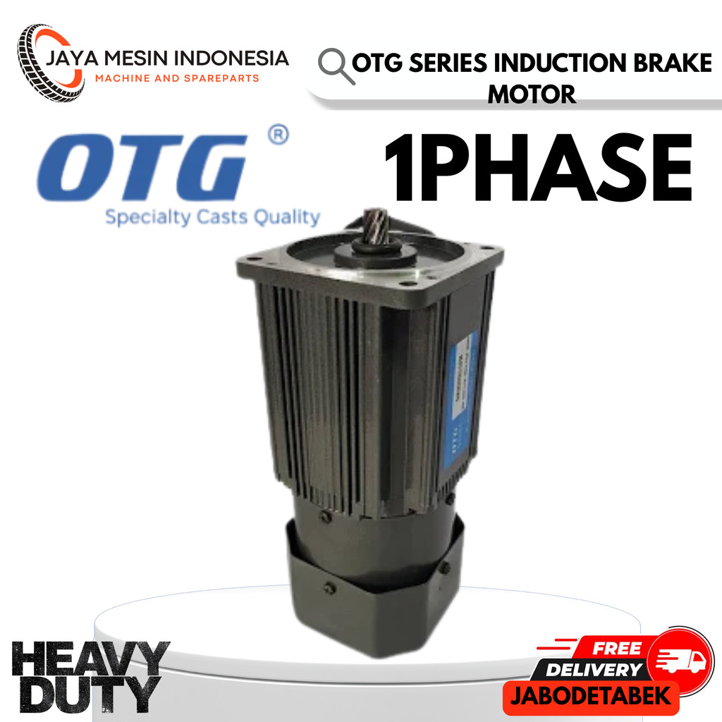 OTG SERIES INDUCTION BRAKE MOTOR 1PHASE 4POLE 220V TYPE 6IK250GU-CFM 250W / INDUCTION BRAKE MOTOR 1P