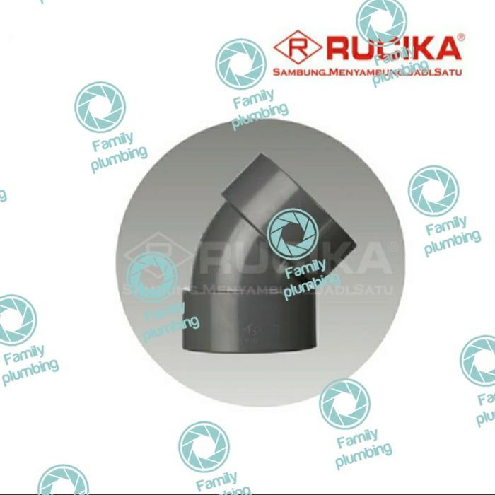 Elbow 45 Pvc 10 Inch D Tipis Rucika Knie Kni Knie Lbow L Keni Knee Belokan 45 Derajat Pvc Dn250 10"
