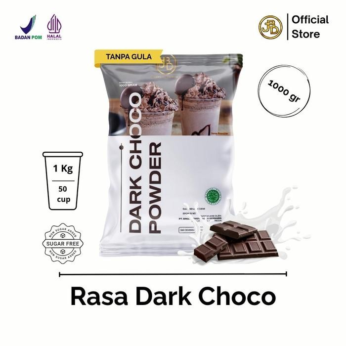 

oW.galiban - Bubuk Minuman Dark Chocolate 1Kg Premium Jakarta Bubble Drink Halal BPOM