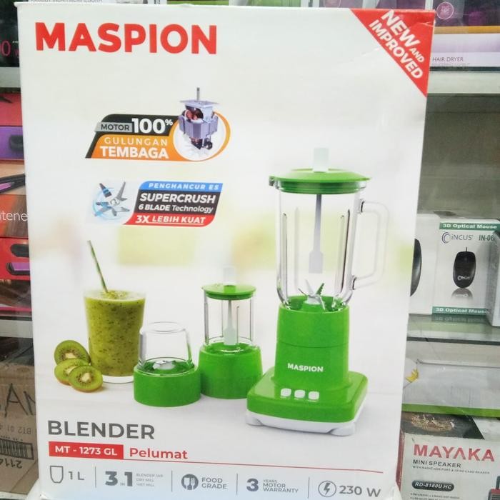 Blender Maspion 3In1 Kaca Mt1273Gl
