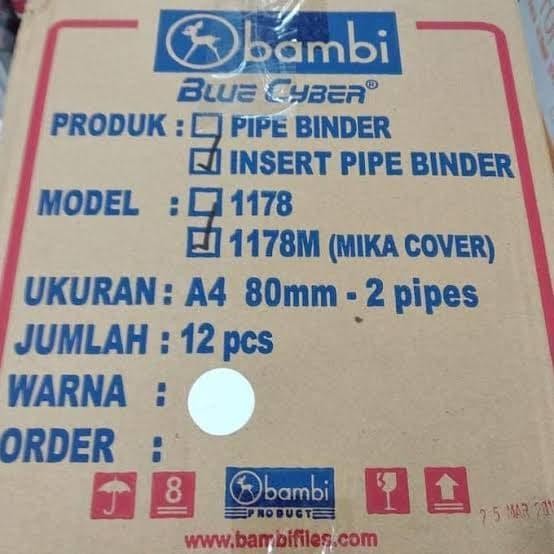 

Insert Pipe Binder Bambi 1178 Mika ( A4 )