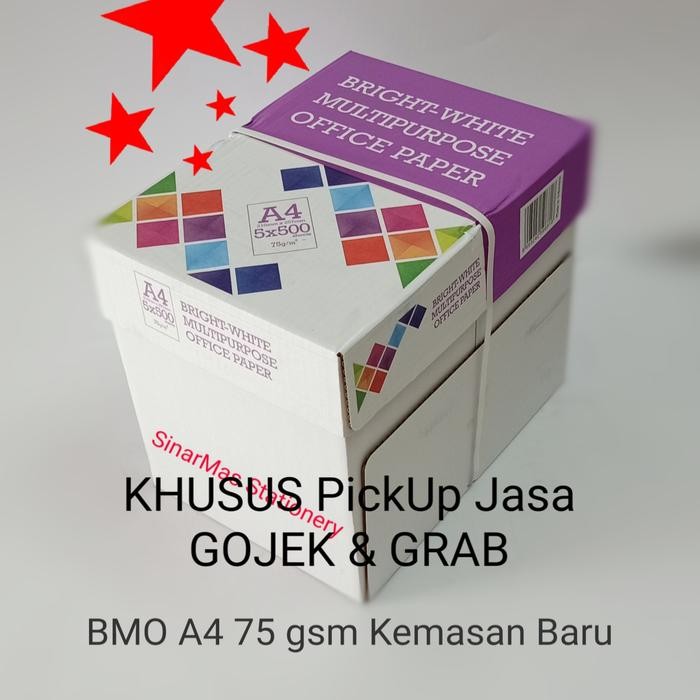 

NEW PRODUK KERTAS HVS A4 75 GSM BMO. - KERTAS FOTO COOY BMO WARUNG ARA67