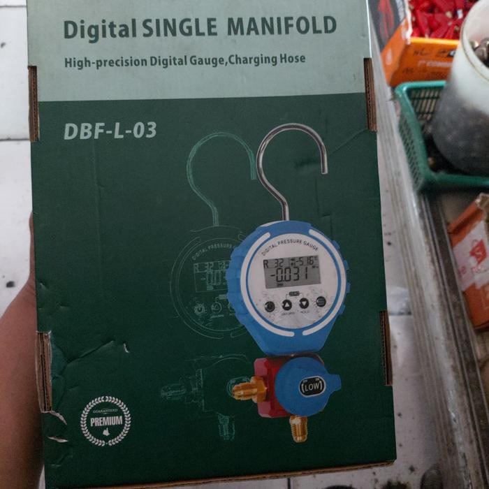 Digital Single Manifold High-Precision Digital Gauge / Charging Hose