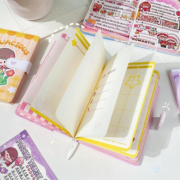 

Tokkado Milova Notebook Buku Agenda A5 Catatan Karakter Gadis Lucu