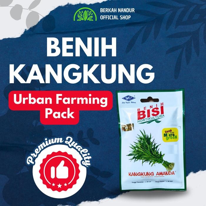 DISKON Benih Kangkung Amanda + Benih Kangkung + Kangkung Daun Sempit + Benih Urban Farming + Benih