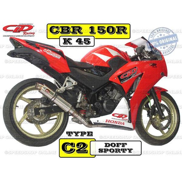 Knalpot Cld Cbr150R K45 Type C2 Silencer Bulat Doff
