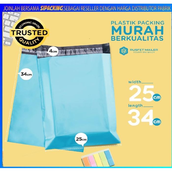 

Pilihan- Plastik Polimailer Polymailer Packing Online Baby Blue 25Cmx34Cm