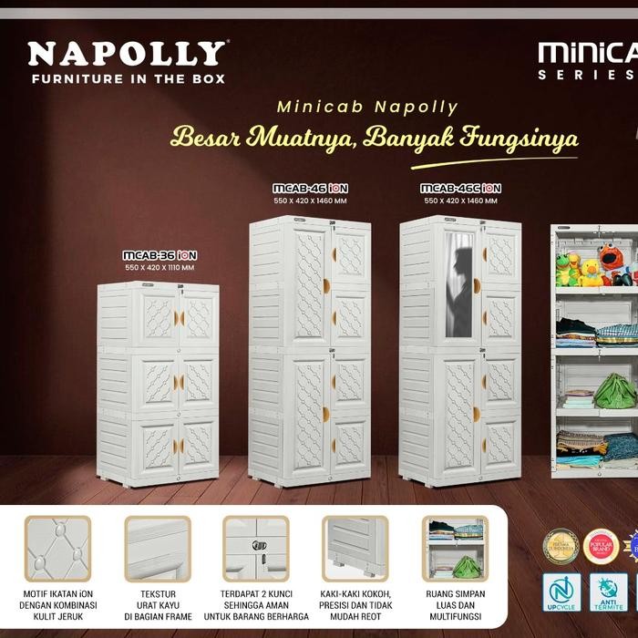 

Lemari Plastik Napolly Minicab