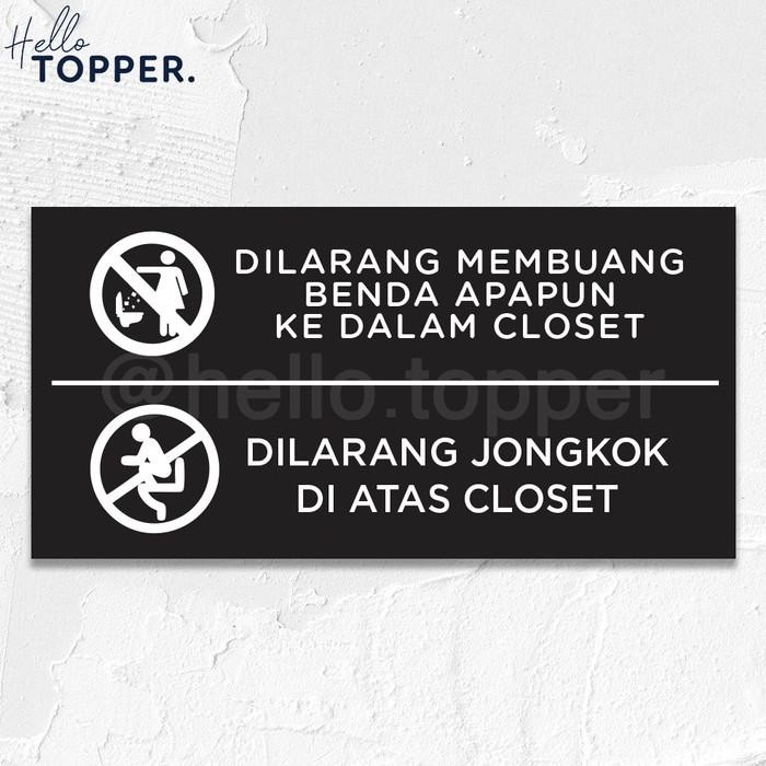 

SIGN AKRILIK LARANGAN TOILET UV PRINT SIGN BOARD AKRILIK