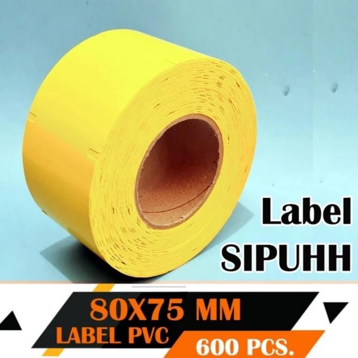 

LABEL KUNING PVC STANDAR PERHUTANI UK 80MM X 75MM