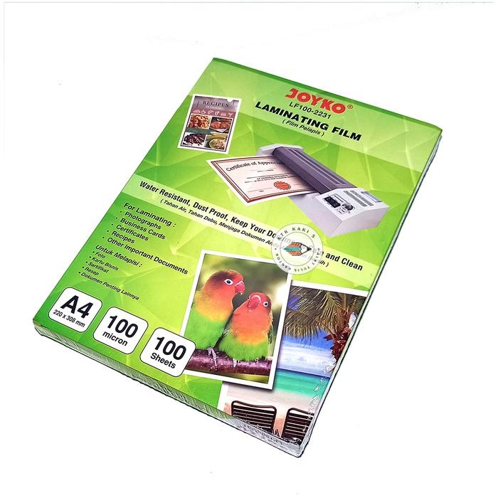 

Joyko Film Pelapis A4 / Laminating Film LF100 - 2231 A4 [ 1 PACK ]