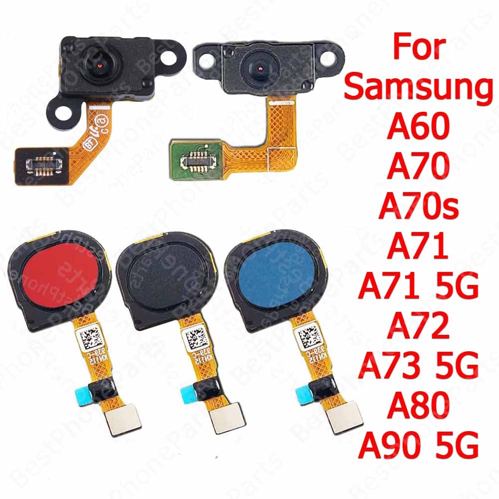 Fingerprint Sensor Flex Cable Touch Menu Finger Print Scanner For Samsung Galaxy A70 A70s A71 A72 A7