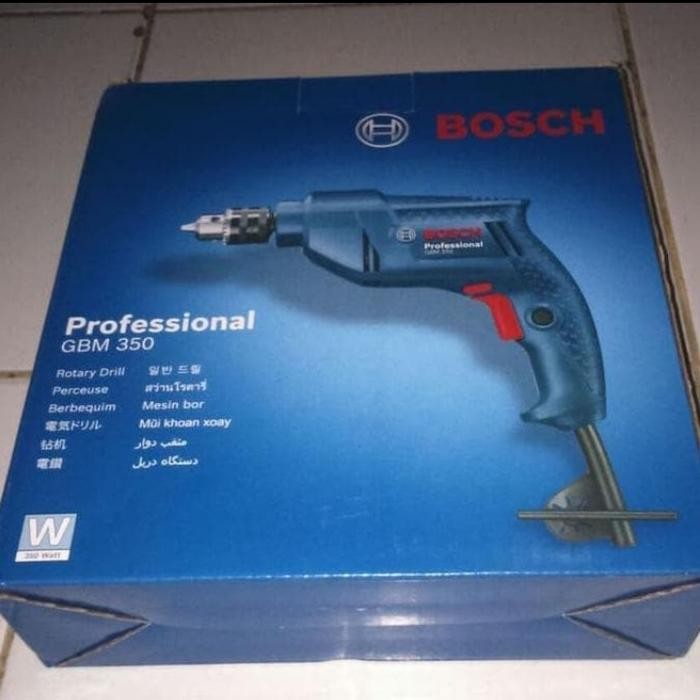 Mesin Bor Tangan Bosch Gbm350/Bosch Gbm Original
