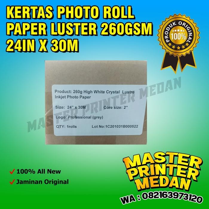 

KERTAS PHOTO ROLL PAPER LUSTER 260GSM 24IN X 30M