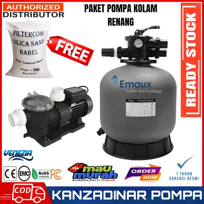 Paket mesin pompa kolam renang 1paket peralatan kolam renang 1 set