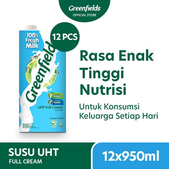 

Pilihan- [Lebih Hemat] Susu Greenfields Uht Full Cream 950Ml X 12 Pcs (1 Karton)