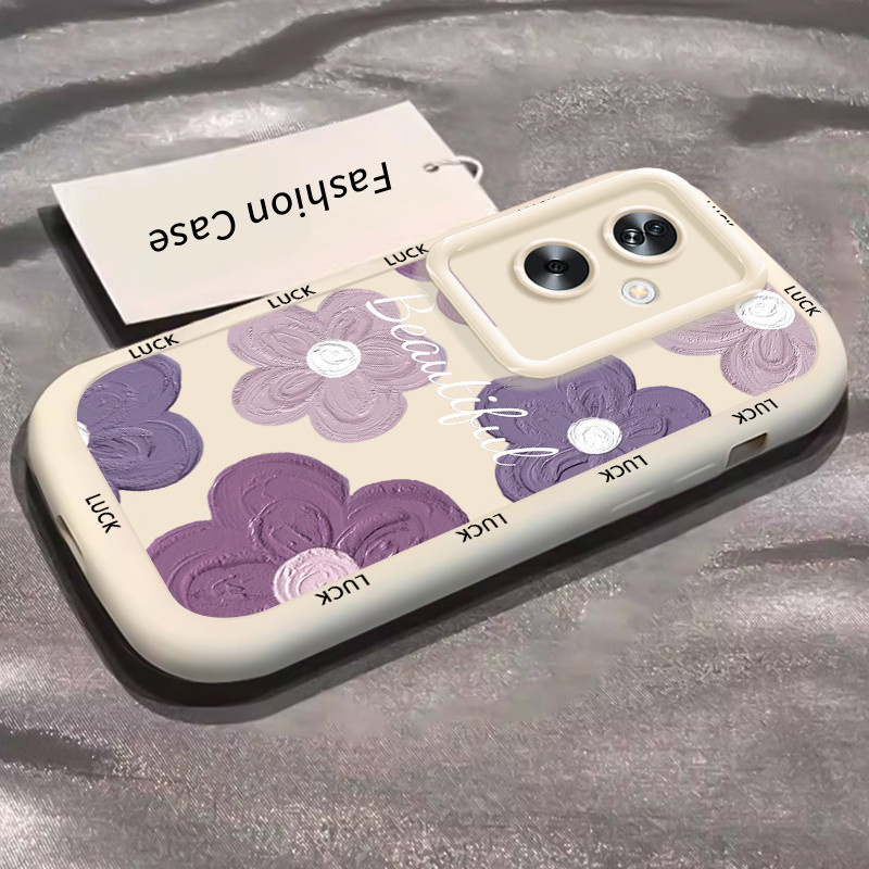 Casing Hp untuk OPPO A79 5G A2 5G Case Casing HP Softcase Puff Kasing Lensa warna kontras inklusif y