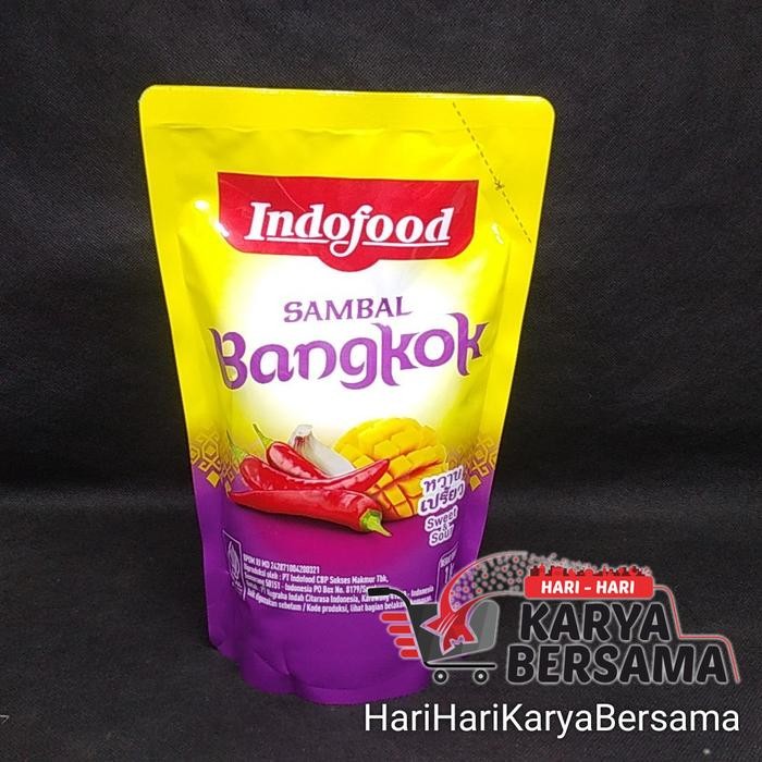 

ASLI INDOFOOD SAMBAL BANGKOK ASAM MANIS POUCH 1KG READY STOCK