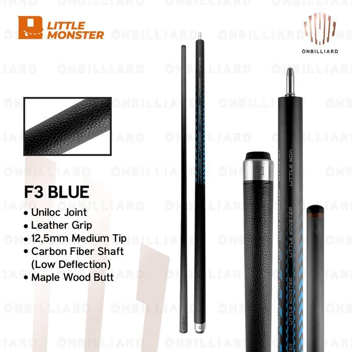 Little Monster F Series Carbon Cue Stick Play Stik Billiard Biliar