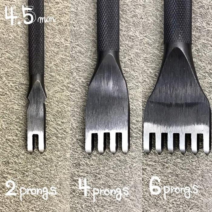 

OKA Factory 4.5 mm DIAMOND Hole Punches - prong pricking Leather tools