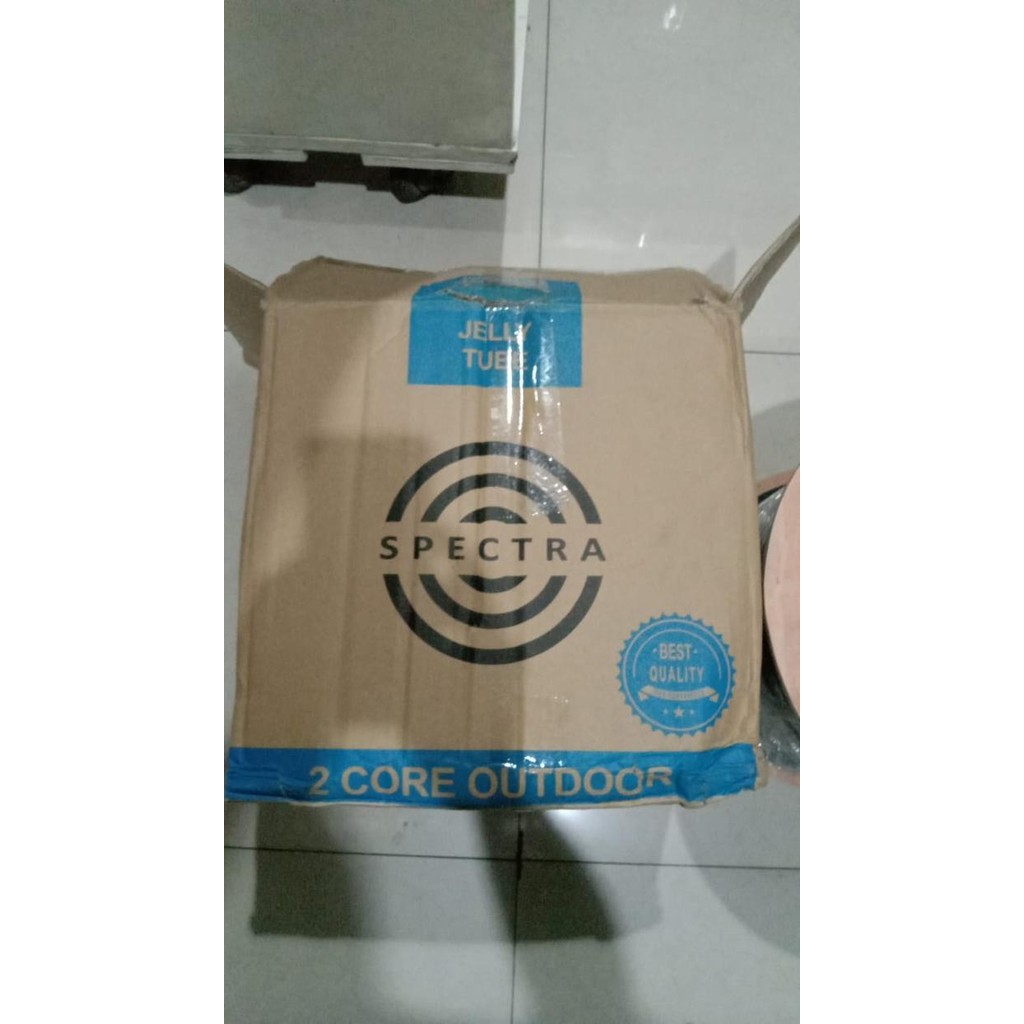 Kabel FO Fiber Optik 2 Core 3 Seling Jelly Tube 2 Core 4 Core 3 Sling Jelly Tube Outdoor 1000 Meter