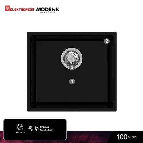 MODENA KS9110FLM sink dapur Maggiore granite hitam