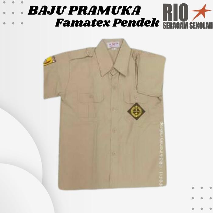 BAJU PRAMUKA SMP SMA PENGGALANG / PENEGAK / PEMBINA LAKI TANGAN PENDEK
