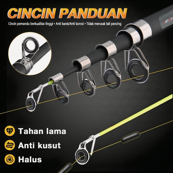 Joran Pancing Joran Pancing Portable Carbon Fiber Telescopic Laut Perlengkapan