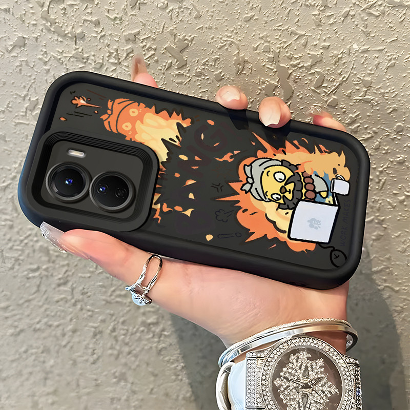 Casing Hp VIVO Y16 4G VIVO Y35 5G VIVO Y56 5G Case Softcase Kesing Situasi pekerja saat ini pola Cas