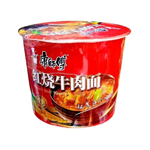 S65626 KANG SHIFU BRAISED BEEF PEDAS MIE INSTANT CHINA 110GR CUP MAJU BERSAMA (20251028)