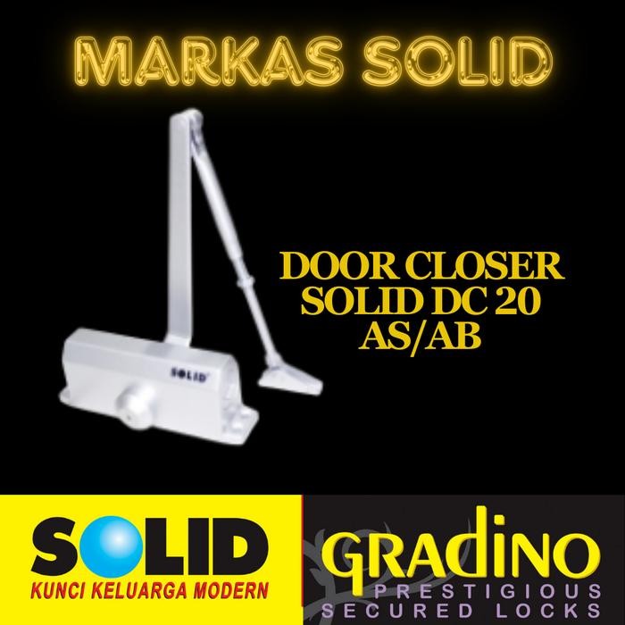 DOOR CLOSER SOLID DC 20 SLD AS/AB / DOOR CLOSER SOLID SILVER/BROWN