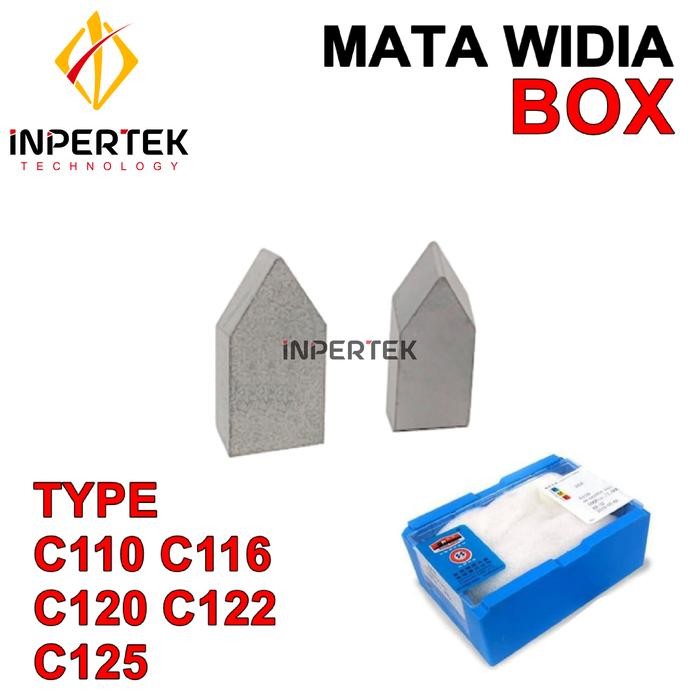 Termurah Mata Widia C122 Yg6 Pahat Bubut Tip C 122 Yg 6 Cemented Carbide Box