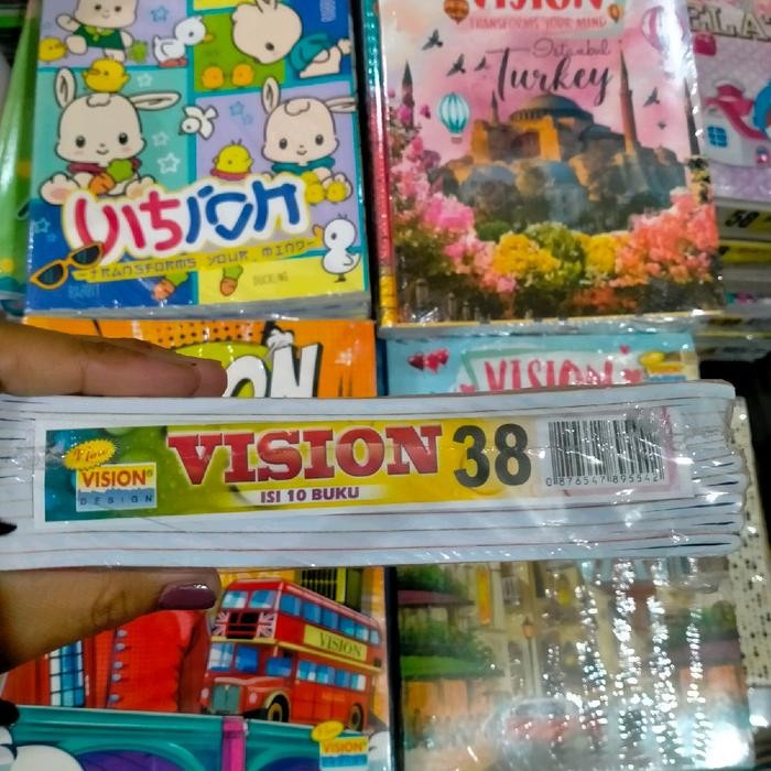

OJ 1 PAK ISI 10 BUKU tulis 38 Lembar VISION Murah Grosir Buku