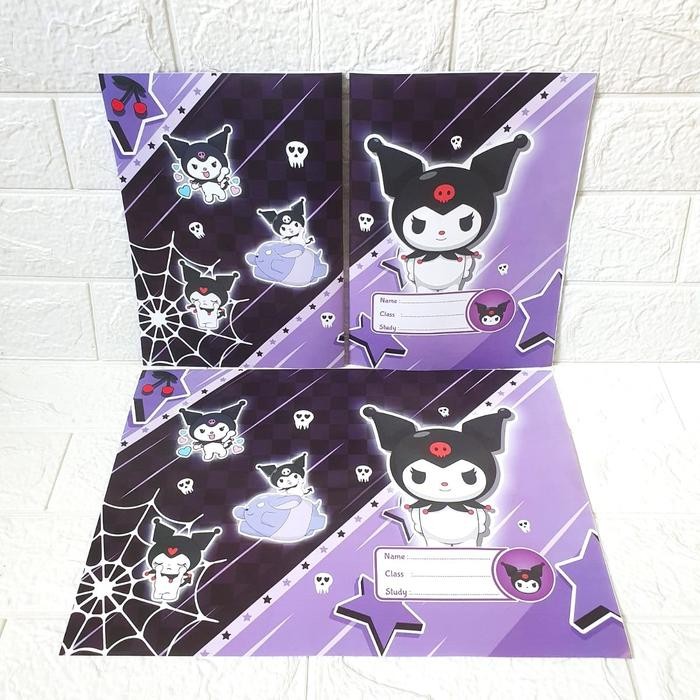 

New (20 Lembar) Sampul Buku Fancy Karakter My Melody KUROMI KItty Ukuran Kwarto